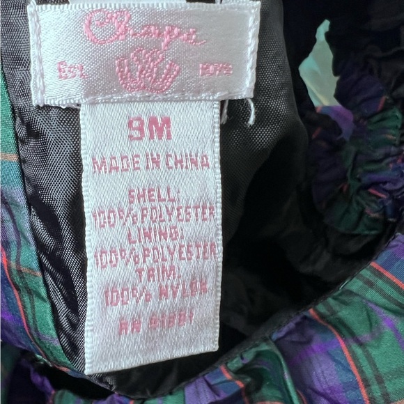 Chaps Plaid Purple & Green Dress Size 9m - Picture 8 of 8